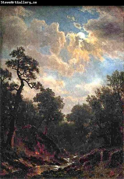 Albert Bierstadt Moonlit_Landscape